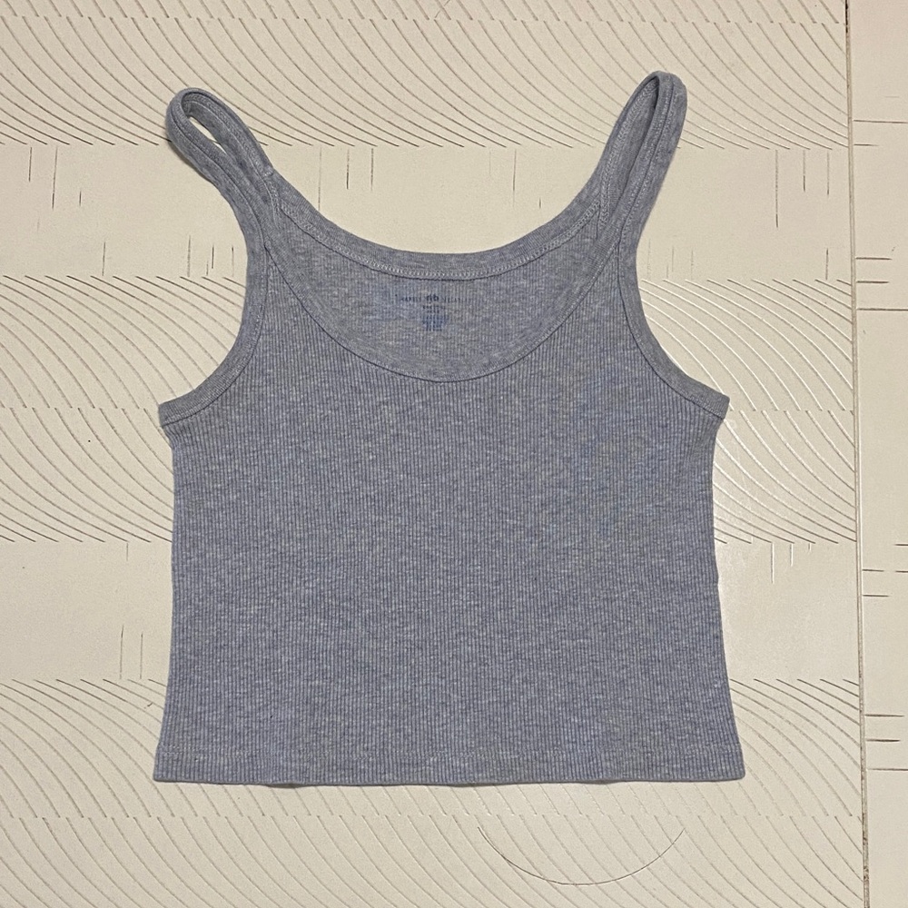 Brandy Melville Gray Ribbed Women's Tank Top